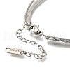 201 Stainless Steel Double Layer Snake Chain Necklaces STAS-B076-06P-3