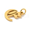Ion Plating(IP) 304 Stainless Steel Charms STAS-I010-01G-E-2