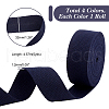   4 Rolls 4 Colors 5 Yards Flat Polycotton Ribbon OCOR-PH0002-51-2