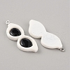 Opaque Resin Pendants RESI-WH0026-89E-2