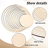 Unfinished Basswood Round Shapes Set DIY-WH0292-49-4