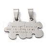 201 Stainless Steel Pendants STAS-Q342-49P-1