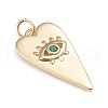 Brass Micro Pave Cubic Zirconia Pendants ZIRC-I042-01A-3