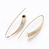 Brass Earring Hooks KK-L176-04G-2
