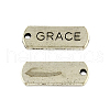 Tibetan Style Alloy Rectangle Pendants TIBEP-Q043-053-RS-1