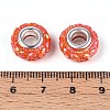 Opaque Resin European Beads RESI-T057-29J-3