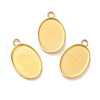 Ion Plating(IP) 304 Stainless Steel Pendant Cabochon Settings X-STAS-F167-12G-1