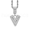 Brass Micro Pave Cubic Zirconia Pendants PW-WG3207D-44-1