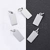 Anti-Tarnish 304 Stainless Steel Pendants STAS-I311-31B-P-2
