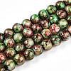 Baking Painted Glass Beads Strands X1-DGLA-N003-10mm-B07-1