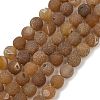 Natural Druzy Agate Beads Strands G-NH0024-A03-8mm-2