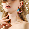 Biyun 32Pcs 8 Style 430 Stainless Steel Filigree Pendants STAS-BY0001-10-8