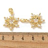 Brass Micro Pave Cubic Zirconia Pendents KK-R210-16G-3