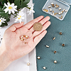 CHGCRAFT 40Pcs 5 Style Brass Bead Caps & Beads KK-CA0001-61G-3