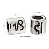 120Pcs 12 Style Alloy European Beads FIND-LS0001-12-3