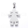 Tarnish Resistant 304 Stainless Steel Pendants STAS-K162-025P-2