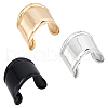 UNICRAFTALE 3Pcs 3 Colors Wide Iron Cuff Bangles for Unisex BJEW-UN0001-53-1