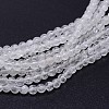 Natural Quartz Crystal Round Beads Strands G-J303-01-10mm-1