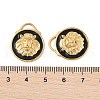 304 Stainless Steel Enamel Pendants STAS-P380-01G-3
