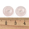 Natural Rose Quartz Donut/Pi Disc Charms G-G142-01B-3