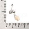 Alloy Resin Flower Pendants PALLOY-U003-06P-03-3