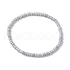 7Pcs 7 Colors Round Glass Seed Beaded Stretch Bracelets BJEW-JB10417-4