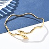 304 Stainless Steel Cuff Bangles for Women AJEW-P127-06G-2
