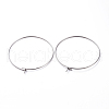 316 Surgical Stainless Steel Hoop Earring Findings STAS-J025-01E-P-2