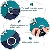  8Pcs 8 Styles Alloy Buckles JEWB-NB0001-07-4