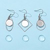DIY Geometry Dangle Earrings Making Kit DIY-FS0002-82-4