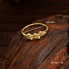 925 Sterling Silver Multi-layer Bead Finger Rings for Women RK8660-1-3