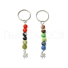 2Pcs Natural Gemstone Keychain KEYC-JKC01171-1