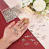Unicraftale 80Pcs 8 Styles Tibetan Style Alloy Links/Connector FIND-UN0016-39-5
