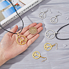FIBLOOM Peace Sign Jewelry Set SJEW-FI0001-23-4