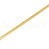 304 Stainless Steel Curb Chain/Twisted Chain Necklace Making STAS-A028-N108G-2