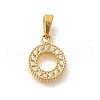 Ion Plating(IP) 304 Stainless Steel Micro Pave Cubic Zirconia Pendants STAS-H228-04G-02-1