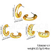 3 Pairs Elegant Fashionable Plastic Earring Sets ZG6884-15-1