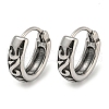 316 Surgical Stainless Steel Hoop Earrings EJEW-D096-23C-AS-1