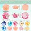 SUNNYCLUE 60Pcs 10 Styles Smudged Color Opaque Resin Cabochons FIND-SC0011-49-2