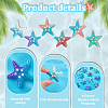  36Pcs 6 Colors Opaque Resin Pendants RESI-PH0002-25-4