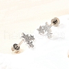304 Stainless Steel Stud Earrings EJEW-H161-01P-B-3