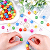 Gorgecraft 200Pcs Spray Painted Natural Wood Beads WOOD-GF0002-20-3