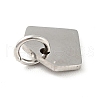 Non-Tarnish 201 Stainless Steel Pendants STAS-E015-02P-3