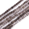 Natural Smoky Quartz Beads Strands G-R475-031-1