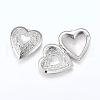 201 Stainless Steel Locket Pendants STAS-G146-03P-3