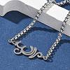 304 Stainless Steel Link Bracelets BJEW-Z107-01P-2