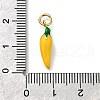 Brass Enamel Pendants KK-S515-023C-G-3