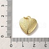 Rack Plating Brass Micro Pave Cubic Zirconia Pendants KK-R158-01E-G-3