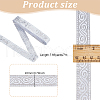 Ethnic Style Polyester Flower Jacquard Ribbons DIY-WH0656-63B-2