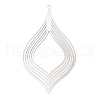 Non-Tarnish 304 Stainless Steel Filigree Big Pendants STAS-K257-02P-2